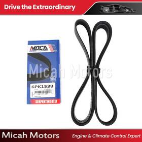 Micahesp0275 Micah Motors Epdm Serpentine Belt 6pk1538 For 97-06 Bmw L6 Gas Ac Alternator Steering Pump