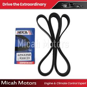 Micahesp0339 Micah Motors Epdm Serpentine Belt 6pk2250 Fit Mazda 6 Pontiac Montana Buick Terraza Chevrolet