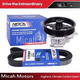 Micahpsp12sp66 Micah Motors Power Steering Pump Serpentine Belt Fit 05-08 Ford F-150 06-08 Lincoln Mark Lt
