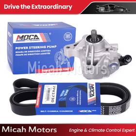 Micahpsp19sp20 Micah Motors Power Steering Pump Serpentine Belt Fit 2002-2006 Acura Rsx 2.0l Honda Cr-v 2.4l