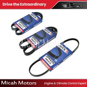 Micahsp034449 Micah Motors 3x Serpentine Belt 3pk635 4pk865 5pk980 For 88-97 Toyota Celica Corolla 1.6 1.8l