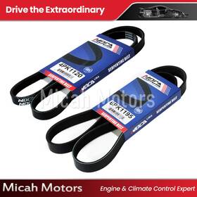 Micahsp2409 Micah Motors Epdm 2 Pcs Drive Belt Set Alt-ac-pwr -6pk1195 4pk1120 For Honda Pilot Acura Mdx