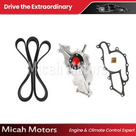 Micahwp90sp63 Micah Motors Engine Water Pump With Belt For 97-06 Ford Ranger Mazda B3000 3.0l Ac
