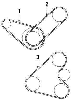 04668223 Mitsubishi Genuine Belt