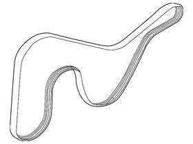 1340a004 Mitsubishi Genuine Serpentine Belt