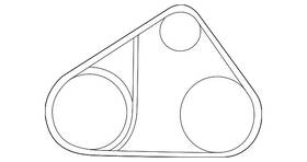 7814a030 Mitsubishi Genuine Ac Belt