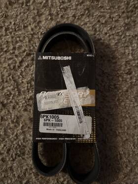 M858-l Mitsubishi M585-l Oem Drive Belt 6pk1005 Or New Old Stock 6 Rib Count