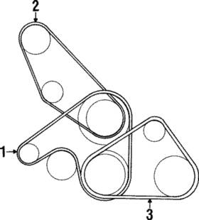 Mb813344 Mitsubishi Genuine Ac Belt