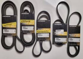 6pk2615pv Mitsuboshi Lot Of 5 New Automotive Accessory Drive Belts. Different Part Numbers