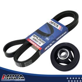 Mocahba8380 Moca Auto Parts Harmonic Balancer Serpentine Belt Kit For Dodge Durango Ram 1500-4500 5.7l 6.4l