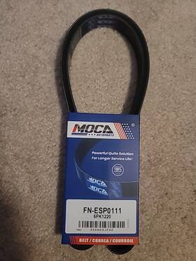 Esp0111 Moca Autoparts Mock Fan Belt 2009-2020 Toyota Corolla
