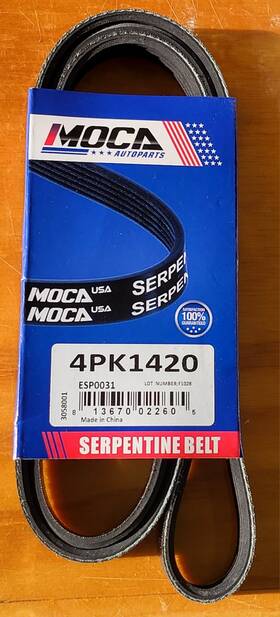 Esp0031 Moca Serpentine Drive Belt 4pk1420 For Chrysler Pt Cruiser Nissan 300zx Infiniti