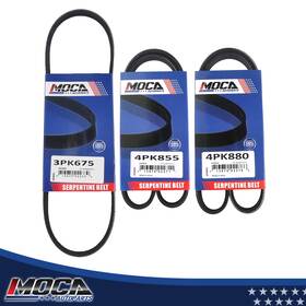 Mocaesp11274 Moca 3x Drive Belt Set Alternator-a/c-ps For 2001-2006 Hyundai Elantra 2.0l L4