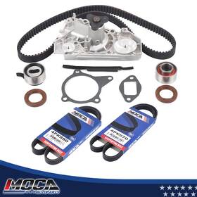 Moca Mocaetb12019 Timing Belt Kit Water Pump 2x Drive Belts For 04-05 Kia Rio 1.6l L4 Gas Dohc