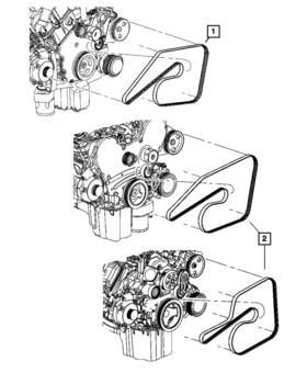 04593685aa Mopar Genuine Serpentine Belt