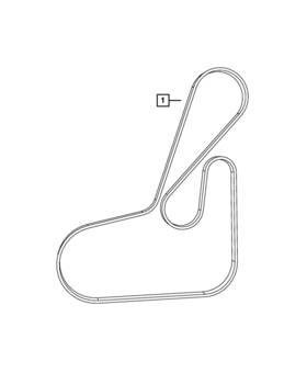 04627534aa Mopar Genuine Serpentine Belt