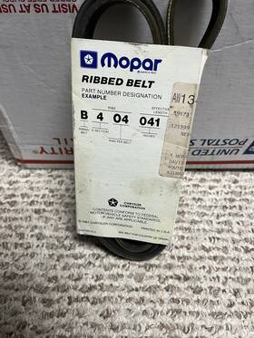 04663199 Mopar Vintage Power Steering Belt