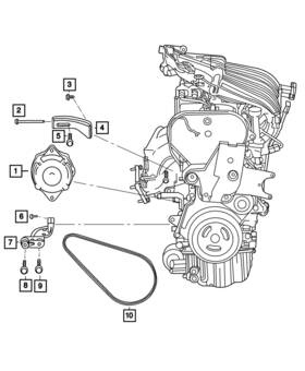 04668380af Mopar Genuine Alternator Drive Belt 4668380af