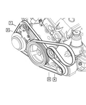 04792071ac Mopar Genuine A/c Belt 4792071ac