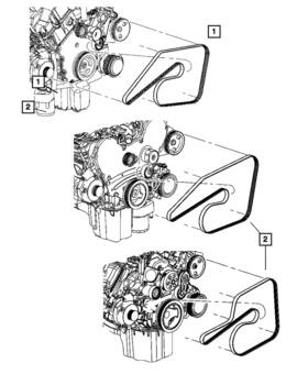 04892680aa Mopar Genuine Belt