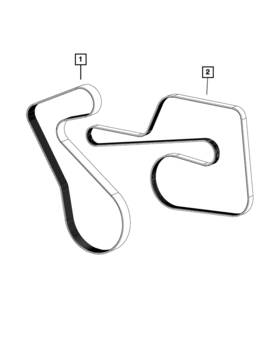 05038718aa Mopar Genuine Serpentine Belt 5038718aa