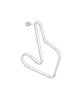 05281296aa Mopar Genuine Serpentine Belt 5281296aa