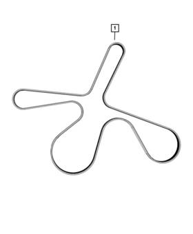 05281454aa Mopar Genuine Serpentine Belt 5281454aa