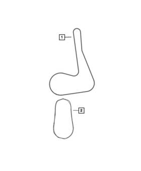 05281514aa Mopar Genuine Serpentine Belt 5281514aa