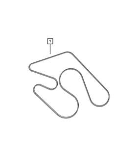 05281817aa Mopar Genuine Serpentine Belt