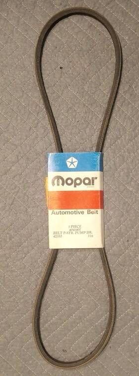 4041407 Mopar Genuine Oem V- Belt New Old Stock Vintage Made In Usa 42332 778