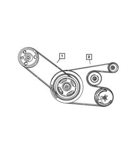 4861733ac Mopar Genuine Alternator Drive Belt