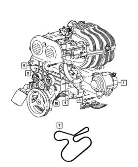 4892519ab Mopar Genuine Accessory Drive Belt