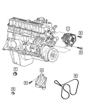 53013209ad Mopar Genuine Accessory Drive Belt