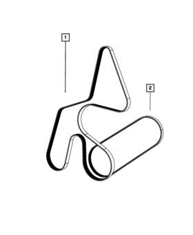 53013892ab Mopar Genuine Accessory Drive Belt