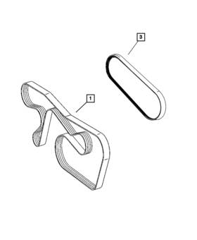 68012430ab Mopar Genuine Accessory Drive Belt