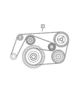 68070272aa Mopar Genuine Accessory Drive Belt