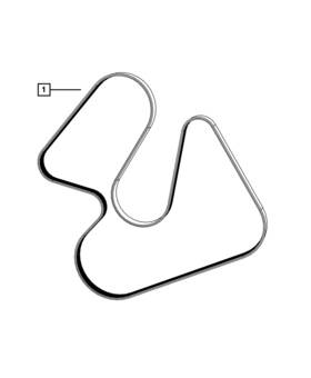 68531197aa Mopar Genuine Serpentine Belt