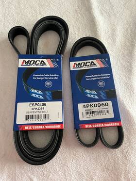 Mca6265 More Car Auto Parts 2x Serpentine Belt Fit For Chevrolet Express Gmc Savana Sierra 4pk960 6pk2365