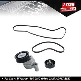 Tur841192i Munirater For Chevy Silverado 1500 Gmc Cadillac Yukon Serpentine Belt Tensioner Pulley Kit