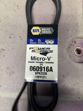 060916a Napa Micro-v Serpentine Belt 6 Ribs 91.57 Inch Effective Length
