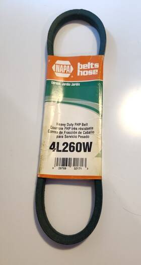 4l260w Napa Accessory Drive Belt-fhp Medium Horse-power V-belt Gates 6826 1/2 Inch X 26