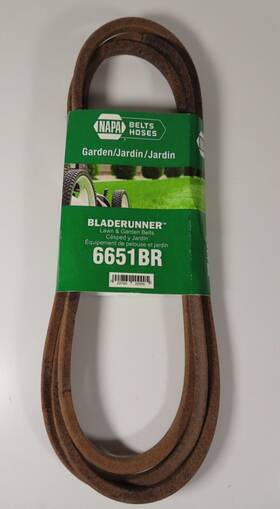 6651br Napa Gates Belts Bladerunner Lawn Garden Belt 1/2 Inch X 103 7/8
