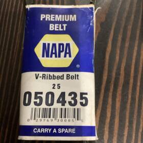 050435 Napa Auto Parts 25 V-ribbed Belt Standard K05 21/32 Inch X 44-1/8 New