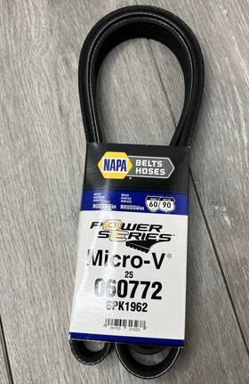25-060772 Napa Belts Hoses Power Series Micro-v Serpentine Belt Black
