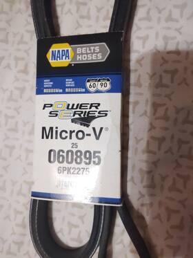 25-060895 Napa Belts Hoses Brand New Power Series Micro-v Serpentine Belt