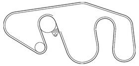 11720-7s00a Nissan Genuine Serpentine Belt