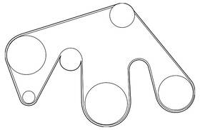 11720-9bu0b Nissan Genuine Serpentine Belt