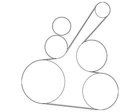11720-ed80c Nissan Genuine Serpentine Belt