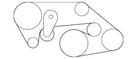 11720-jf00a Nissan Genuine Serpentine Belt