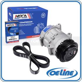 Oeac12879 Oeline Autoparts 6-groove Pulley Ac Compressor Serpentine Belt For Toyota Camry Rav4 2.5l L4